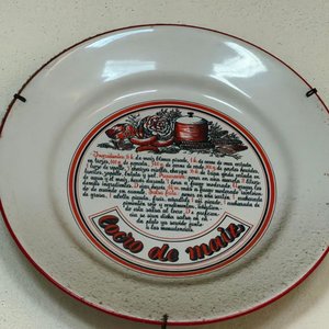 6 Platos Decorativos de Porcelana con Recetas Tradicionales - imagen 5