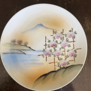 Conjunto de Platos Orientales Pintados a Mano con Paisaje y Monte Fuji - imagen 5