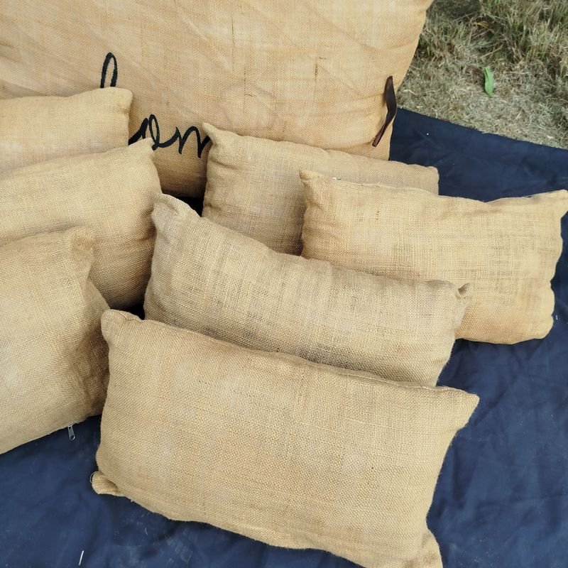 Almohadones de Arpillera para Decoración - imagen 3