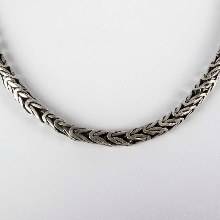 Collar de Plata Maciza Estilo Bizantino