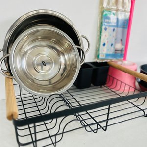 Lote de Utensilios de Cocina y Hogar: Escurridor, Sartén, Olla y Cortina de Baño - imagen 3