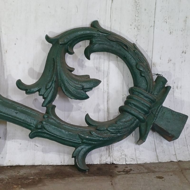 Brazo de farol antiguo en hierro fundido para decoración - imagen 8