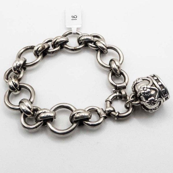 Pulsera de Plata con Colgante Estilo Clásico - imagen 1