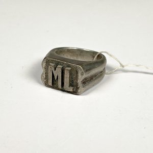 Anillo de Plata para Caballero con Iniciales ML - imagen 2