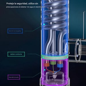 Calentador Eléctrico Instantáneo de Agua con Duchero y Canilla para Pared, Pantalla LED - imagen 5