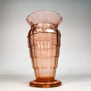 Centro de Mesa Hialino Anaranjado de 24 cm con Fisura - imagen 4