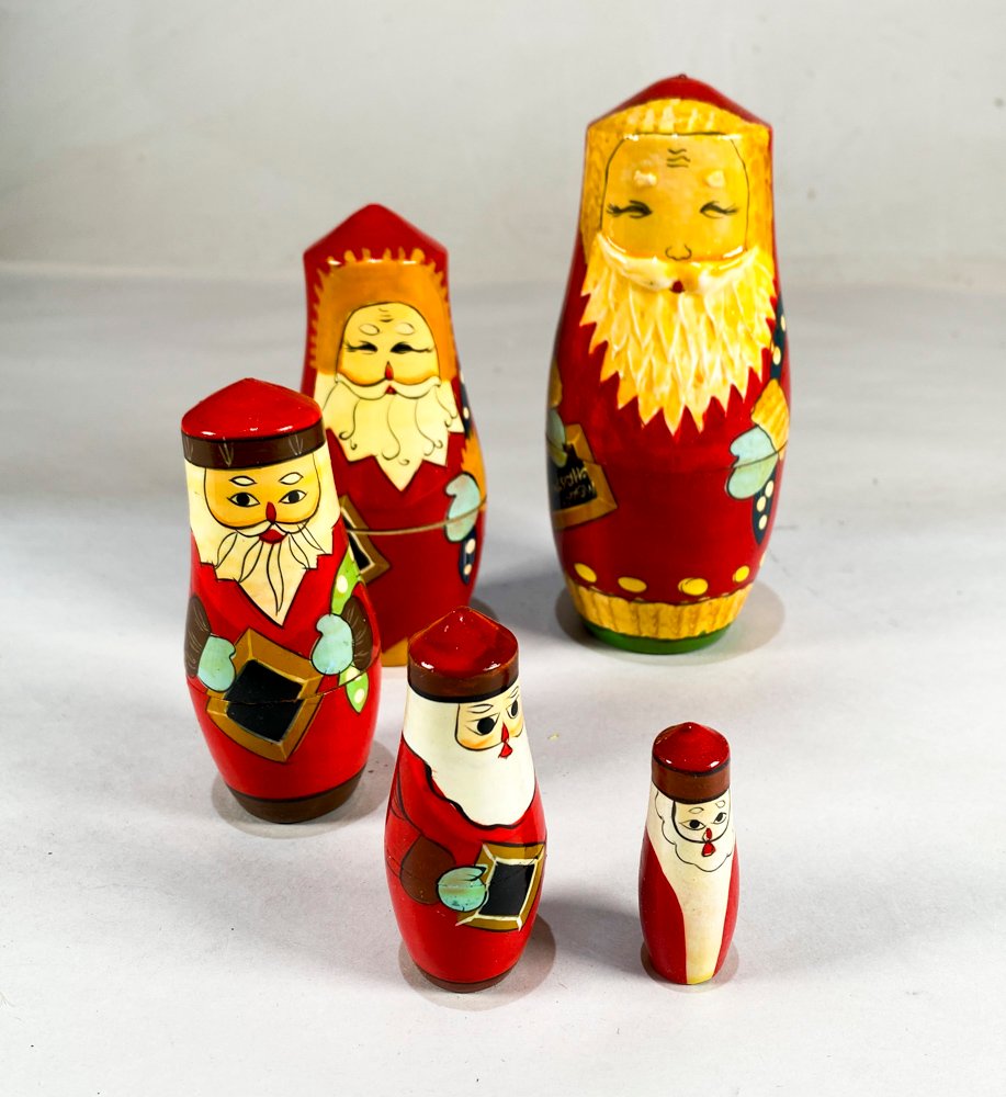 Mamushkas Papá Noel de Madera Pintada