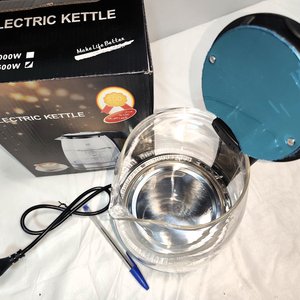 Jarra Eléctrica de Vidrio con Luces LED, Nueva en Caja - imagen 3