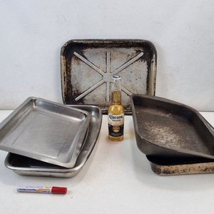 Conjunto de 5 Fuentes para Horno de Acero Inoxidable y Chapa - imagen 1