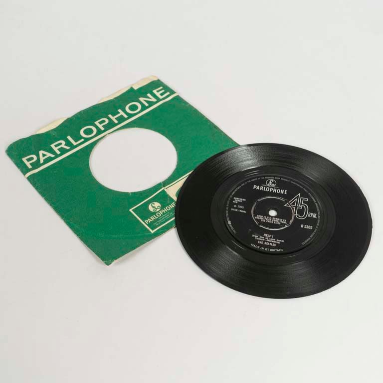 Disco Vinilo Single The Beatles "Help!" - Parlophone 1965 1ª Edición England