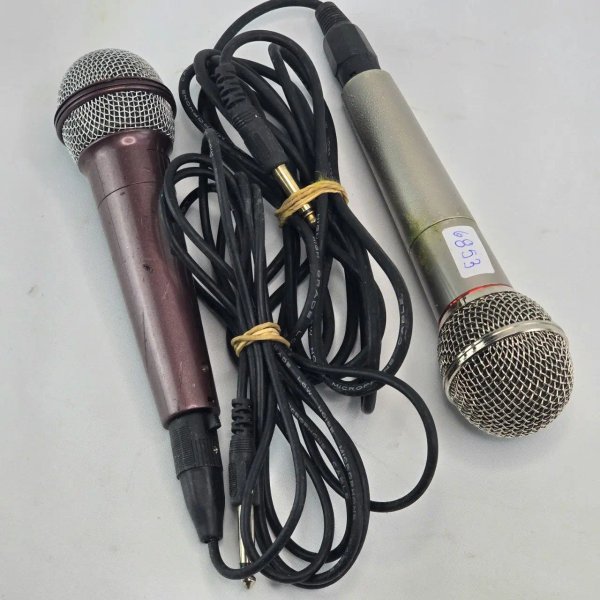 Set de 2 Micrófonos Premier MIC-101 con Cables