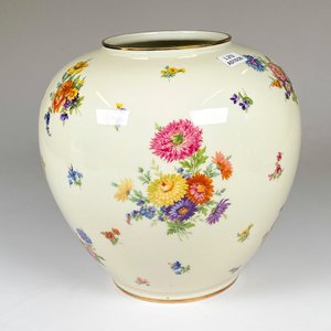 Florero de Porcelana Bavaria Alemania con Decoración Floral - imagen 4