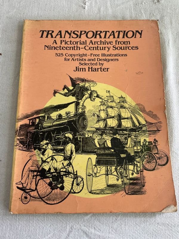 Libro "Transportation" de Jim Harter: Ilustraciones del Siglo XIX