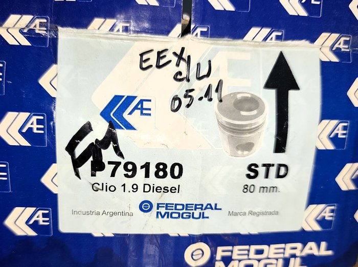 JUEGO X4 PISTONES ESTÁNDAR PARA RENAULT CLIO 1.9 DIESEL - imagen 4