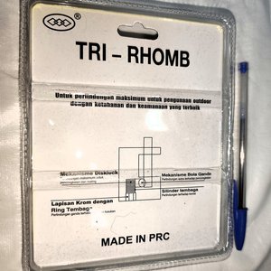CANDADO DE SEGURIDAD DE PERNO GIRATORIO GRANDE, 94MM, 5 LLAVES, NUEVO EN BLISTER - imagen 4