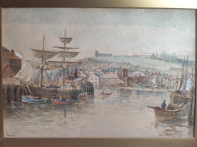 Acuarela de Marina firmada por Fred Fritch - imagen 2