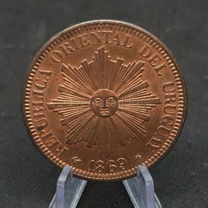 Lote anterior: Moneda de 4 Centésimos de Uruguay - 1869