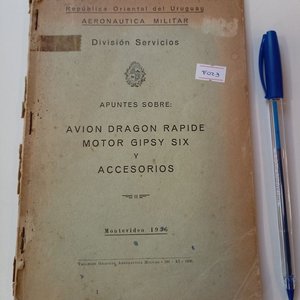 Lote anterior: Manual de Mantenimiento y Accesorios Avión Havilland Dragon Rapid - Aeronáutica Militar Uruguay 1936