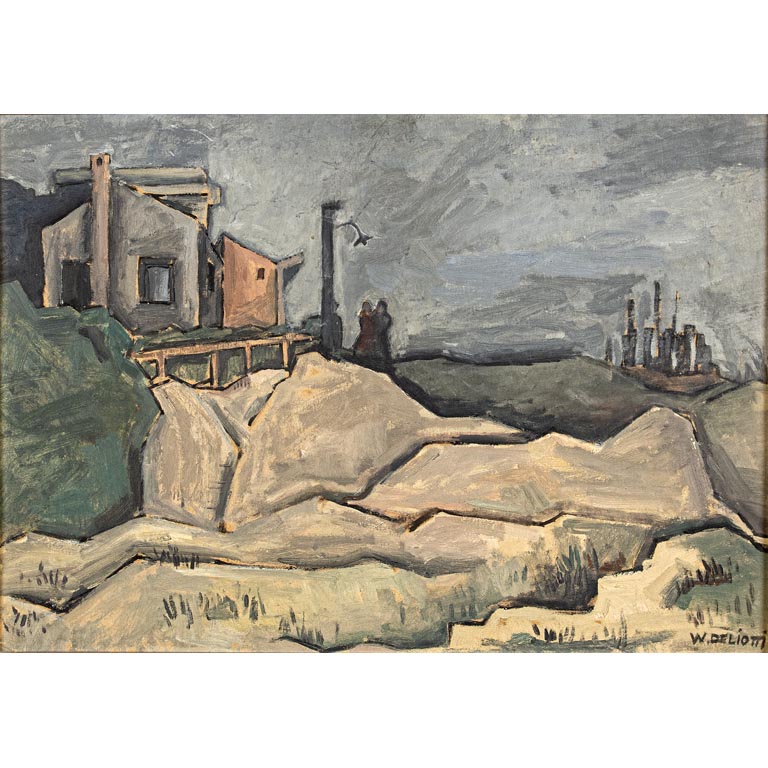 Lote siguiente: Pintura de La Pedrera por Walter Deliotti en óleo sobre cartón