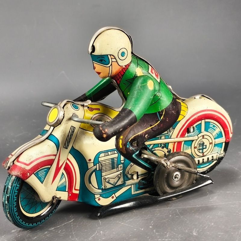 Motocicleta Vintage MS 702 en Chapa a Doble Cuerda - imagen 4