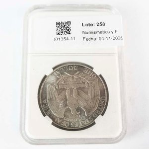 Réplica de Dólar de Estados Unidos 1865 en Estuche de Colección American Coin - imagen 2