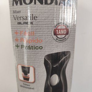 Batidora de Mano Mondial Versatile Black Nueva en Caja - imagen 2