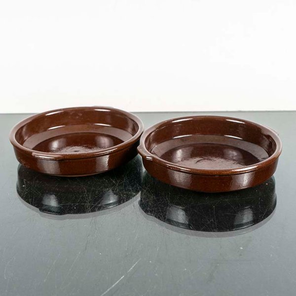 Set de 2 Cazuelas de Barro Marrón - imagen 1