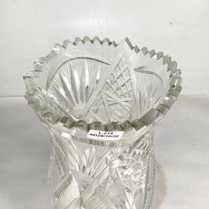 Florero de Cristal Tallado Hialino Grande - 30 cm - imagen 4