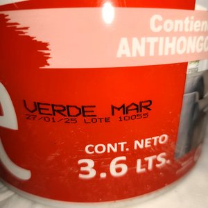 Pintura Latex Interior Kalisay Verde Mar 3.6 Lts - imagen 5