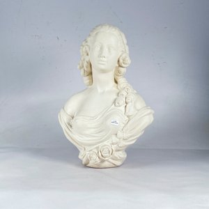 Lote siguiente: Busto Dama Romana en PVC Blanco, Adorno de Jardín 50 cm