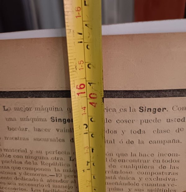 Afiche Original Máquina de Coser SINGER (1913) - imagen 10
