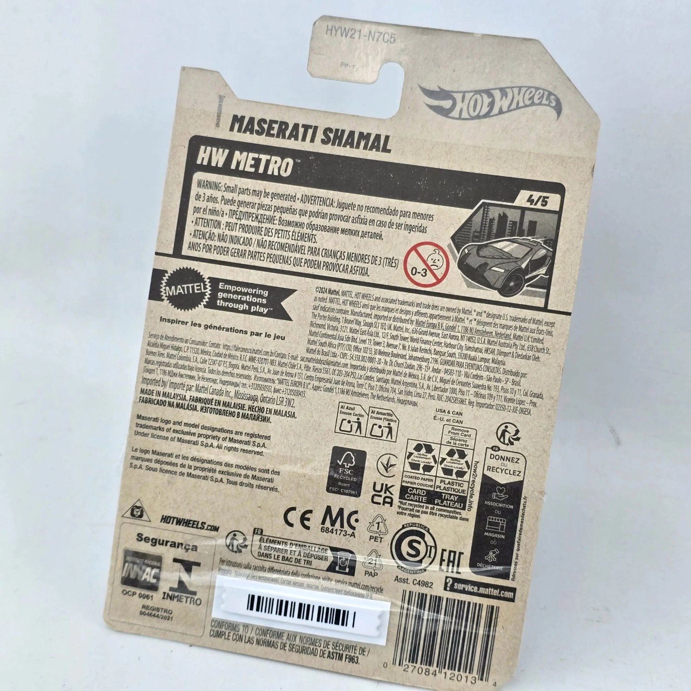 Lote #179 HotWheels Maserati Shamal - Juguetes - imagen 3
