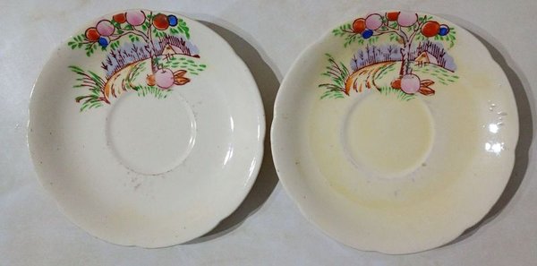 Platillo de Loza Japonesa "Ideal Iron Stone China" con Cerezos - Precio por Unidad - imagen 1