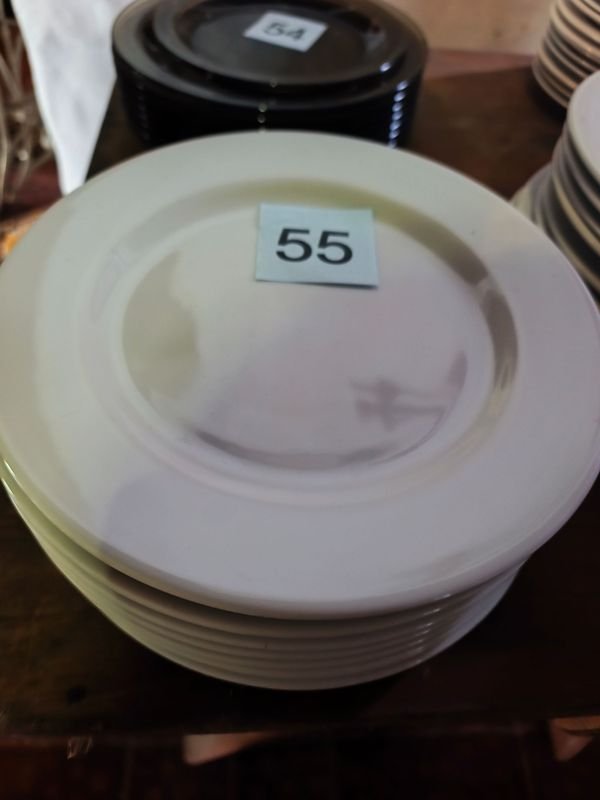 Lote de 8 Platos Lisos Color Claro
