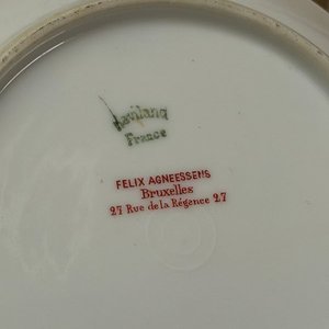 Juego de Tazas y Platos de Té Franceses Limoges Haviland - imagen 6