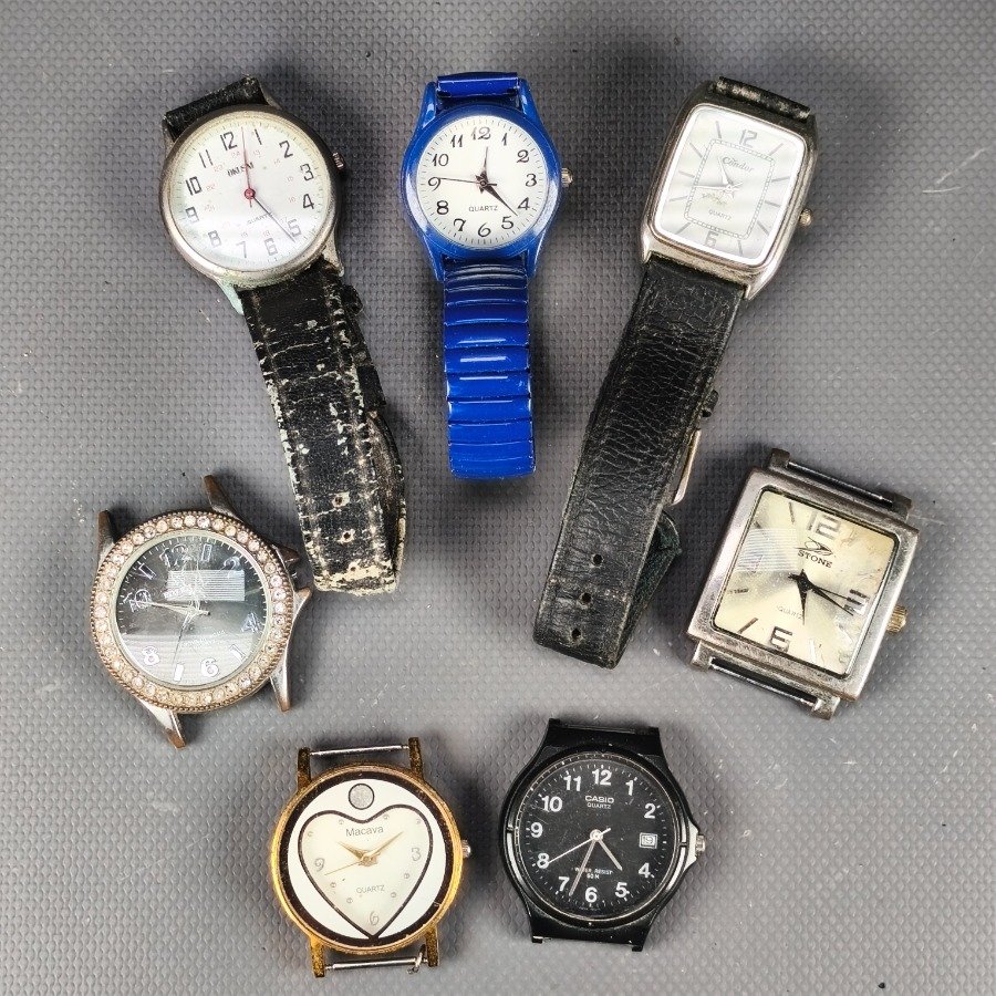 Lote de 7 Relojes Variados: Okusai, Condor, Casio y Más