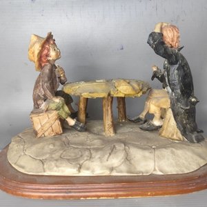 Lote siguiente: Escultura Giuseppe Armani "Niños Jugando" Estilo Capodimonte Italia