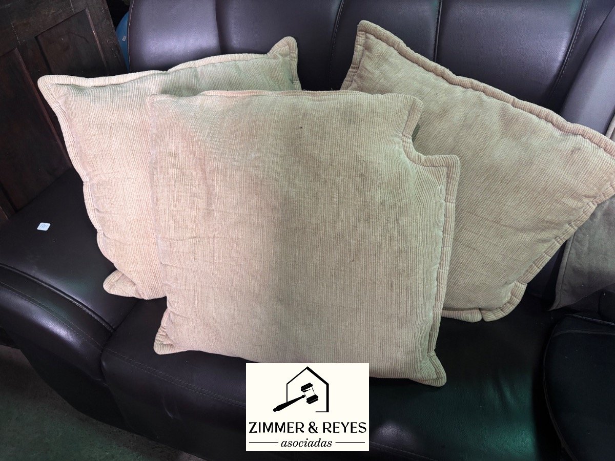 Set de 3 Almohadones Beige de Pana