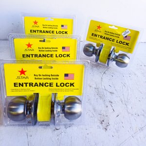 Lote siguiente: Set de 4 Cerraduras de Pomo STAR para Entrada con Llave