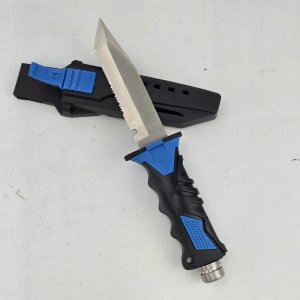 Cuchillo Táctico con Funda Azul y Negra - imagen 3