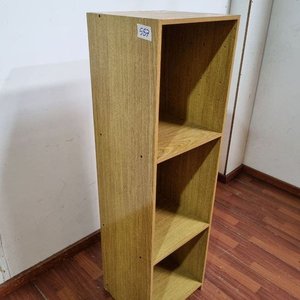 Estantería Moderna 3 Estantes Tono Madera Clara 39x36x136 cm - imagen 2