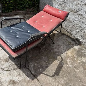 Reposera de Hierro Plegable con Almohadones - imagen 2