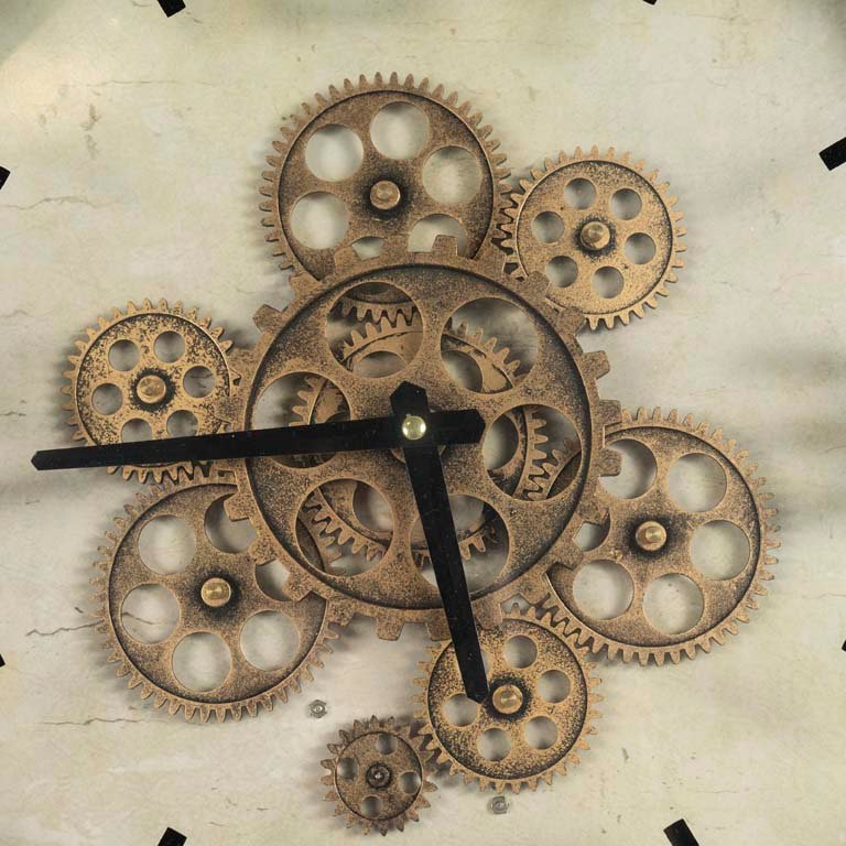 Reloj de pared metal y vidrio - Medidas: 45cm - imagen 2