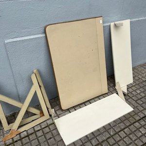 Repisas Blancas y Mesa Plegable de Cocina Abatible - imagen 6