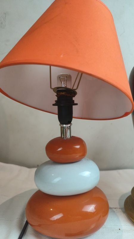 Lámparas en madera y bronce para decoración - imagen 2