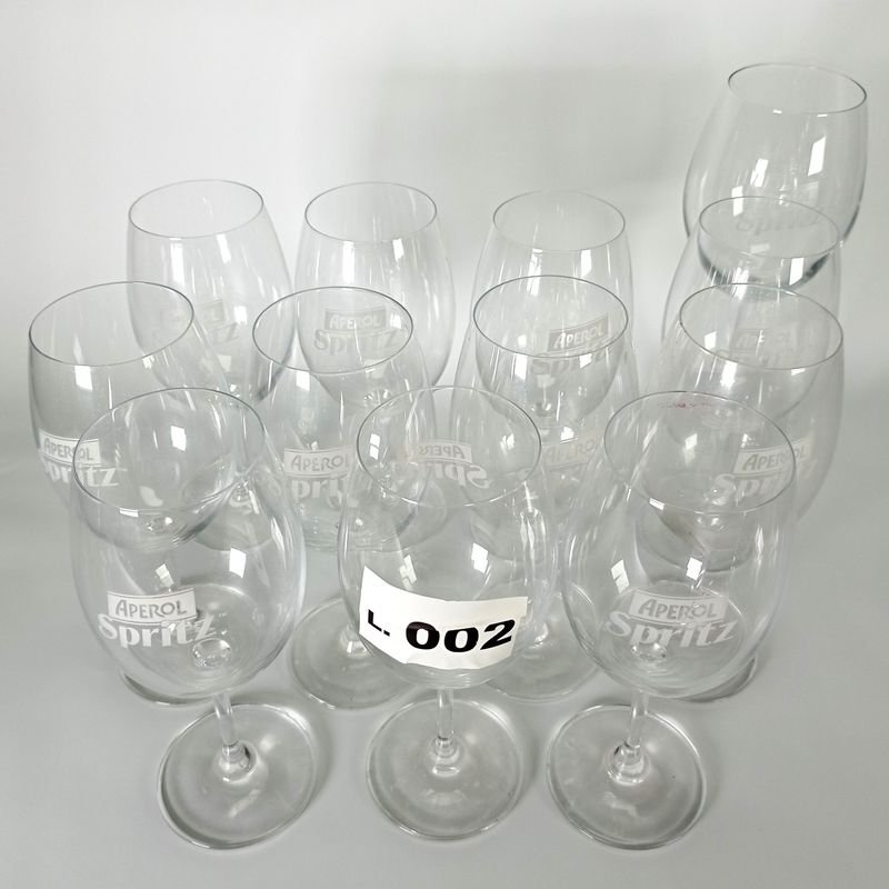 Doce copas con publicidad Aperol Spritz para vino - imagen 4