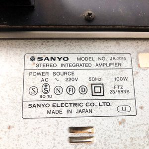 Sanyo Stereo Integrated Amplifier y Tuner JT 224L JA 224 - imagen 3
