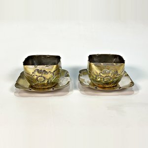 Dos Monturas Metálicas para Compoteras con Decoración Floral - imagen 2