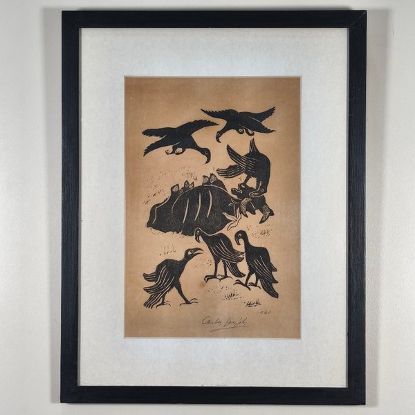 Grabado de Carlos González, Firmado y Fechado 1938 - imagen 1