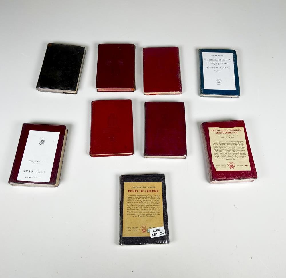 Nueve libros de bolsillo de Aguilar